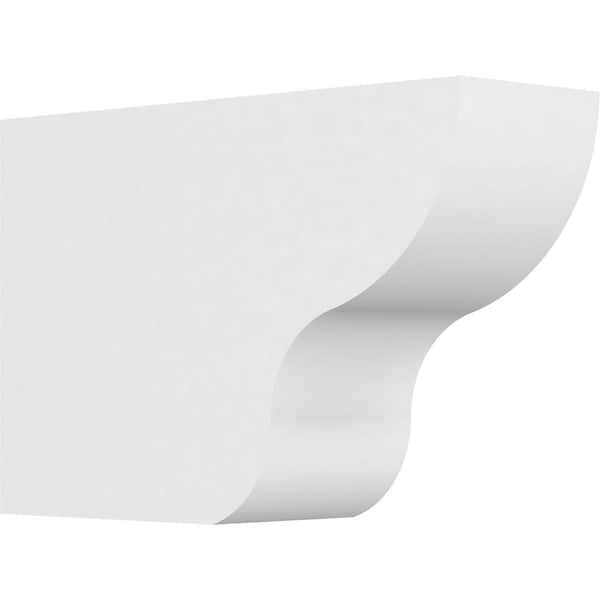 Ekena Millwork Standard Greensboro Architectural Grade PVC Rafter Tail, 4"W X 8"H X 12"L RFTP04X08X12GRN - main